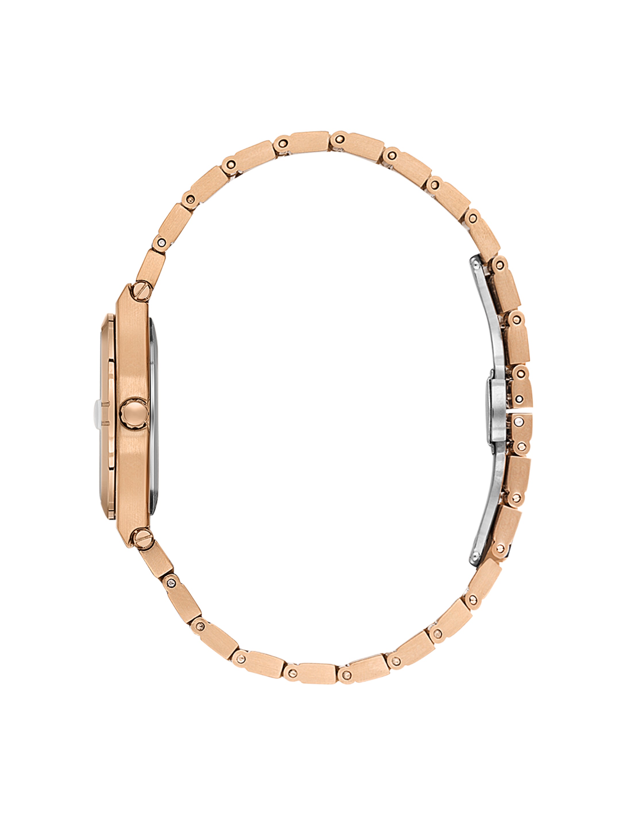 Daniel Klein Analog Silver Round Dial Pink Rose Gold Case Pink Rose Gold Strap Quartz Water-Resistant Wrist Watch for Women Girls, Ladies DK.1.14170-6