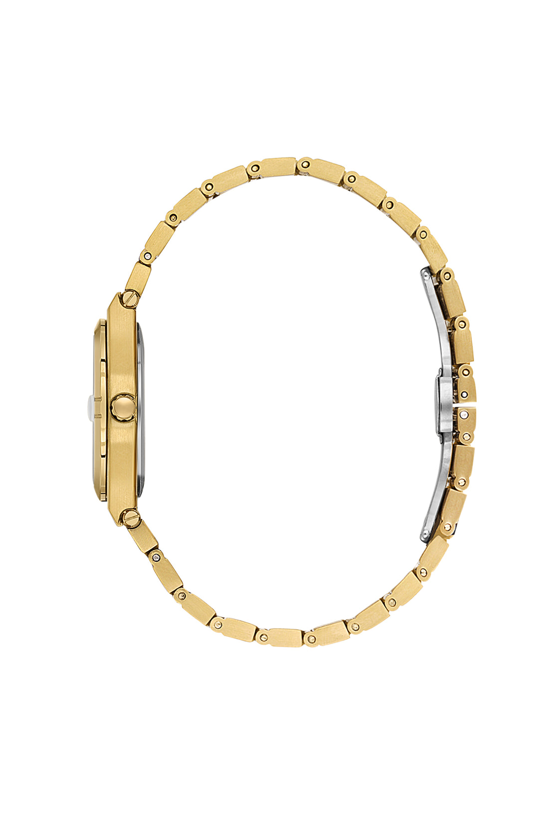 Daniel Klein Analog Silver Round Dial Gold Case Gold Strap Quartz Water-Resistant Wrist Watch for Women Girls, Ladies DK.1.14170-3