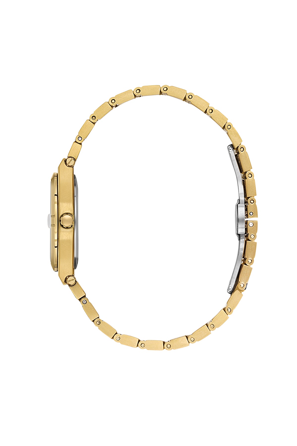 Daniel Klein Analog Silver Round Dial Gold Case Gold Strap Quartz Water-Resistant Wrist Watch for Women Girls, Ladies DK.1.14170-3