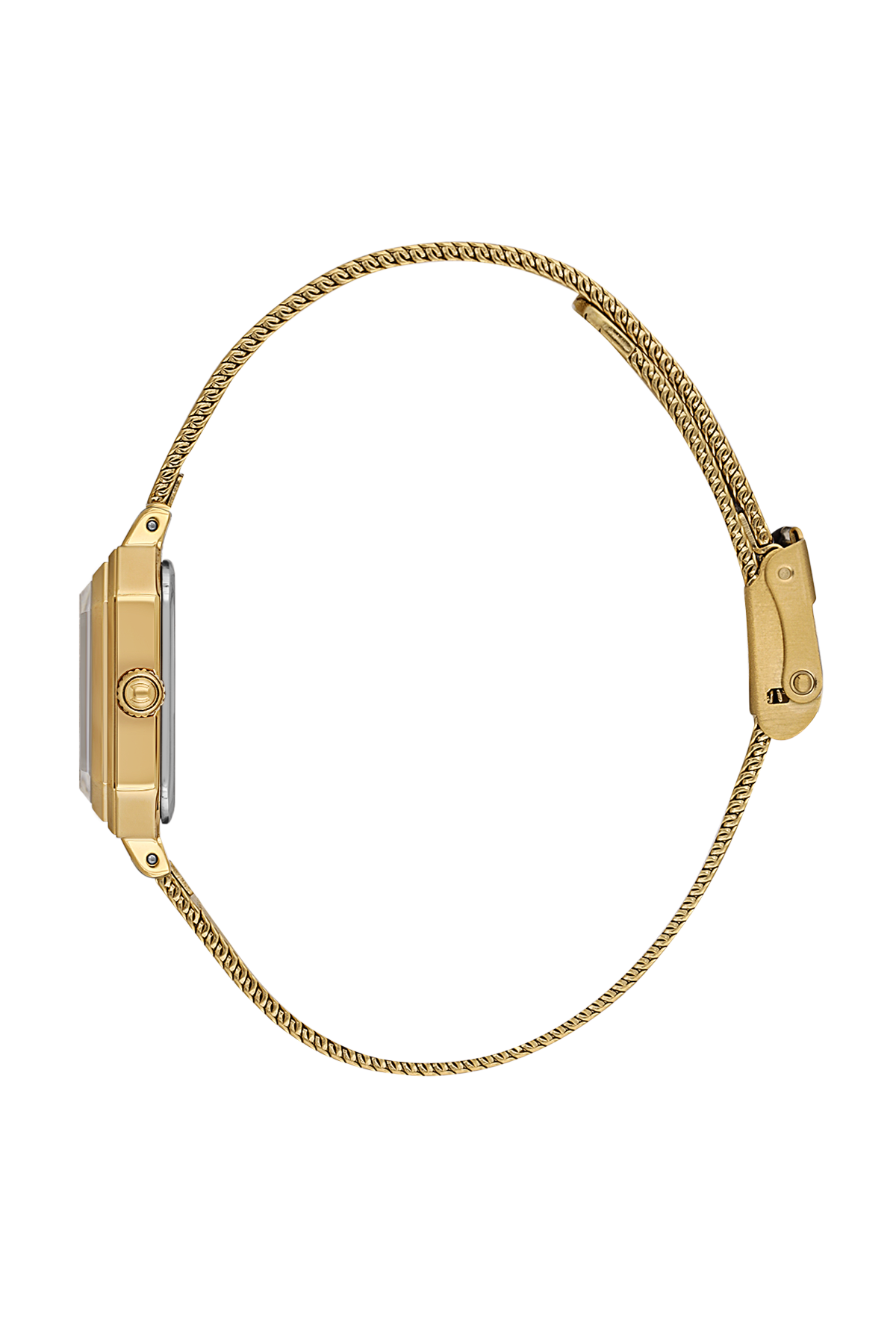 Daniel klein Premium Lady Dark Green Sunray Dial Gold Mesh Watch DK.1.13945-5