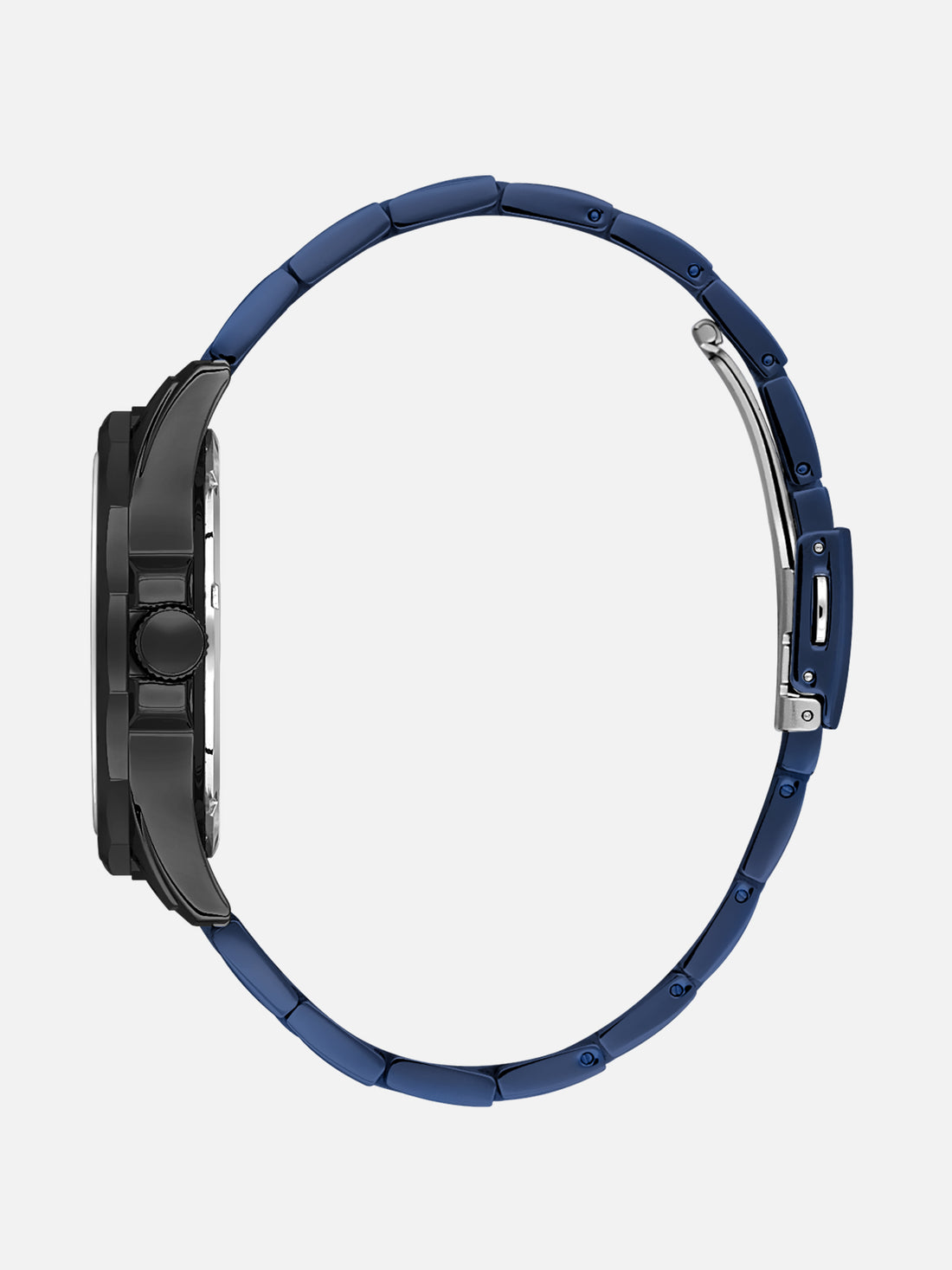 Daniel Klein Analog Blue Round Dial Black Case Blue Strap Quartz Water-Resistant Wrist Watch for Men Boys DK.1.14199-5