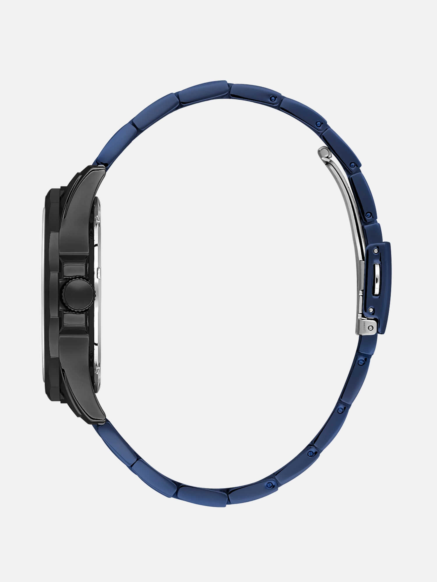 Daniel Klein Analog Blue Round Dial Black Case Blue Strap Quartz Water-Resistant Wrist Watch for Men Boys DK.1.14199-5
