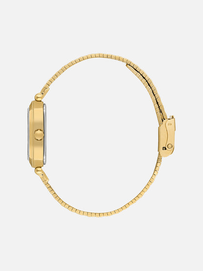 Daniel Klein Analog Black Round Dial Gold Case Gold Strap Quartz Water-Resistant Wrist Watch for Women Girls, Ladies DK.1.14178-4