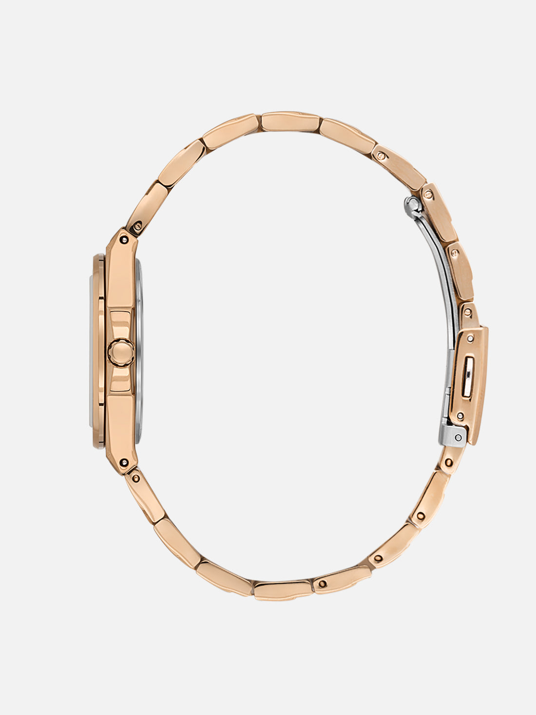 Daniel Klein Analog Silver Round Dial Pink Rose Gold Case Pink Rose Gold Strap Quartz Water-Resistant Wrist Watch for Women Girls, Ladies DK.1.14171-6