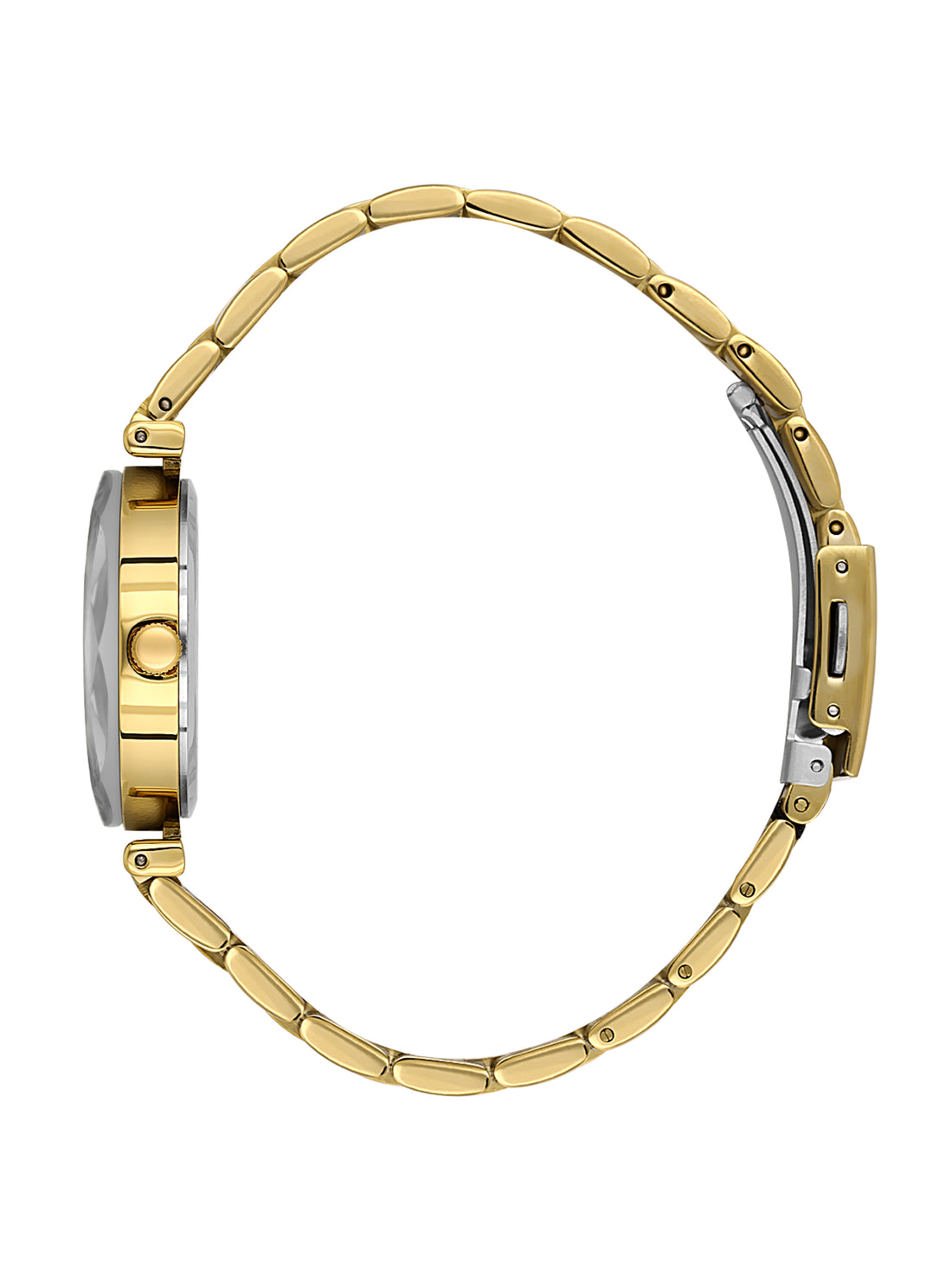 Daniel Klein Analog Silver Round Dial Gold/Gold Case Gold Strap Quartz Water-Resistant Wrist Watch for Women Girls, Ladies DK.6.14189-2
