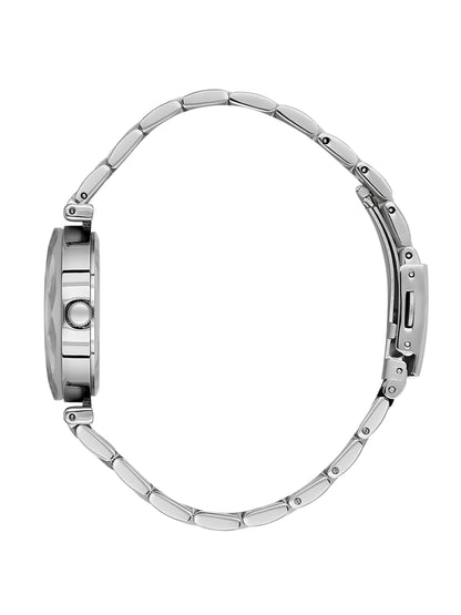 Daniel Klein Analog Silver Round Dial Silver and Gold/Gold Case Silver and Gold Strap Quartz Water-Resistant Wrist Watch for Women Girls, Ladies DK.6.14189-4