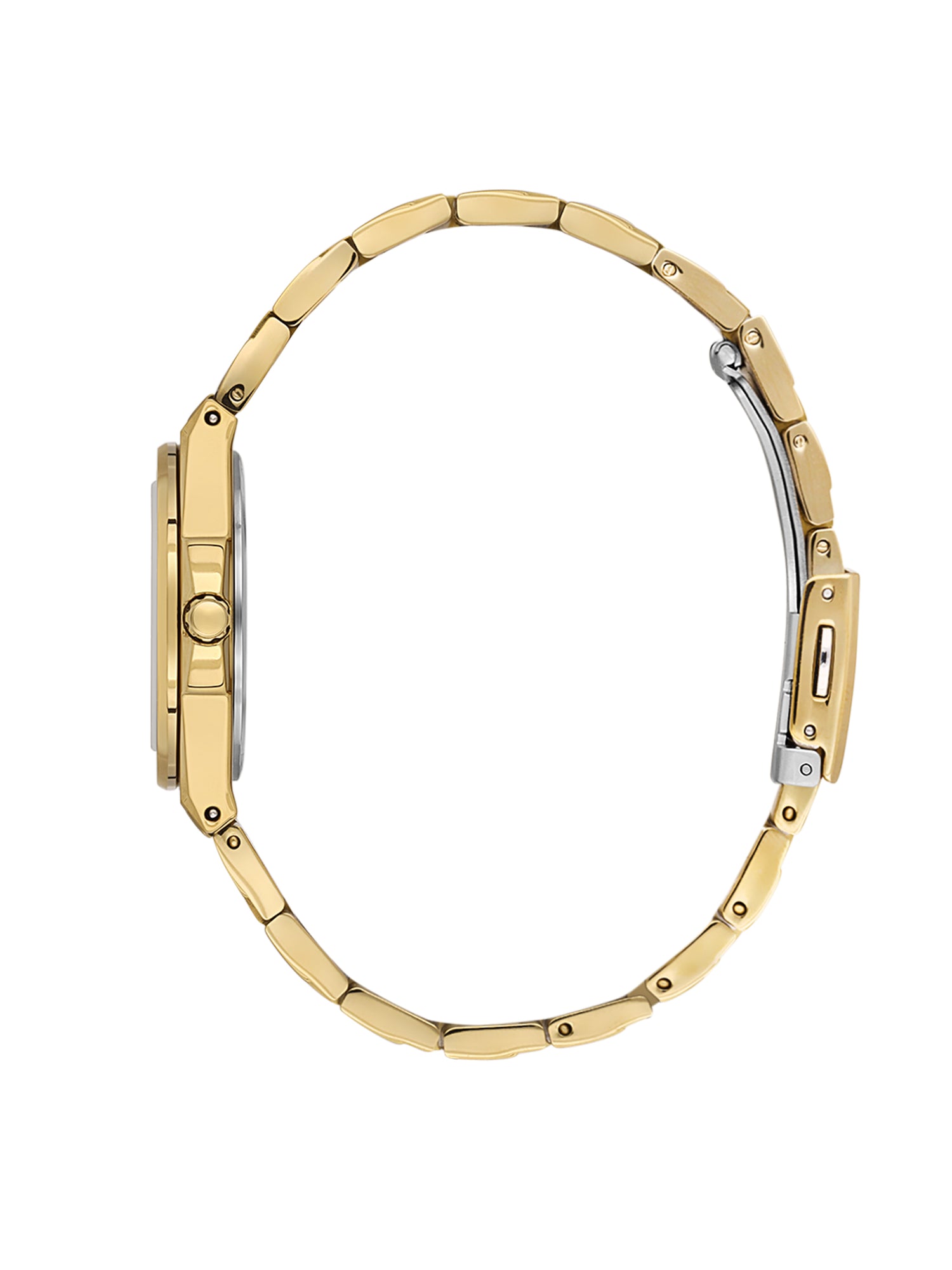 Daniel Klein Analog Silver Round Dial Gold Case Gold Strap Quartz Water-Resistant Wrist Watch for Women Girls, Ladies DK.1.14171-3
