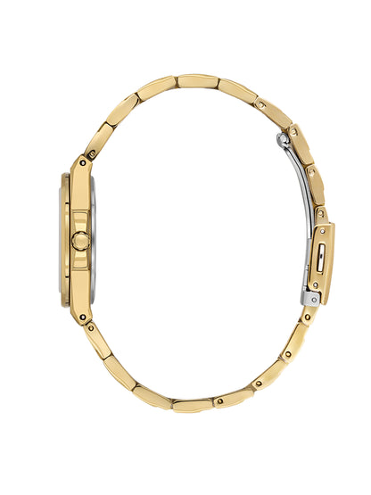 Daniel Klein Analog Silver Round Dial Gold Case Gold Strap Quartz Water-Resistant Wrist Watch for Women Girls, Ladies DK.1.14171-3