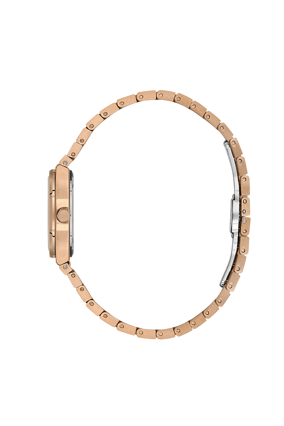 Daniel Klein Analog L.R.Gold Round Dial Pink Rose Gold Case Pink Rose Gold Strap Quartz Water-Resistant Wrist Watch for Women Girls, Ladies DK.1.14177-6