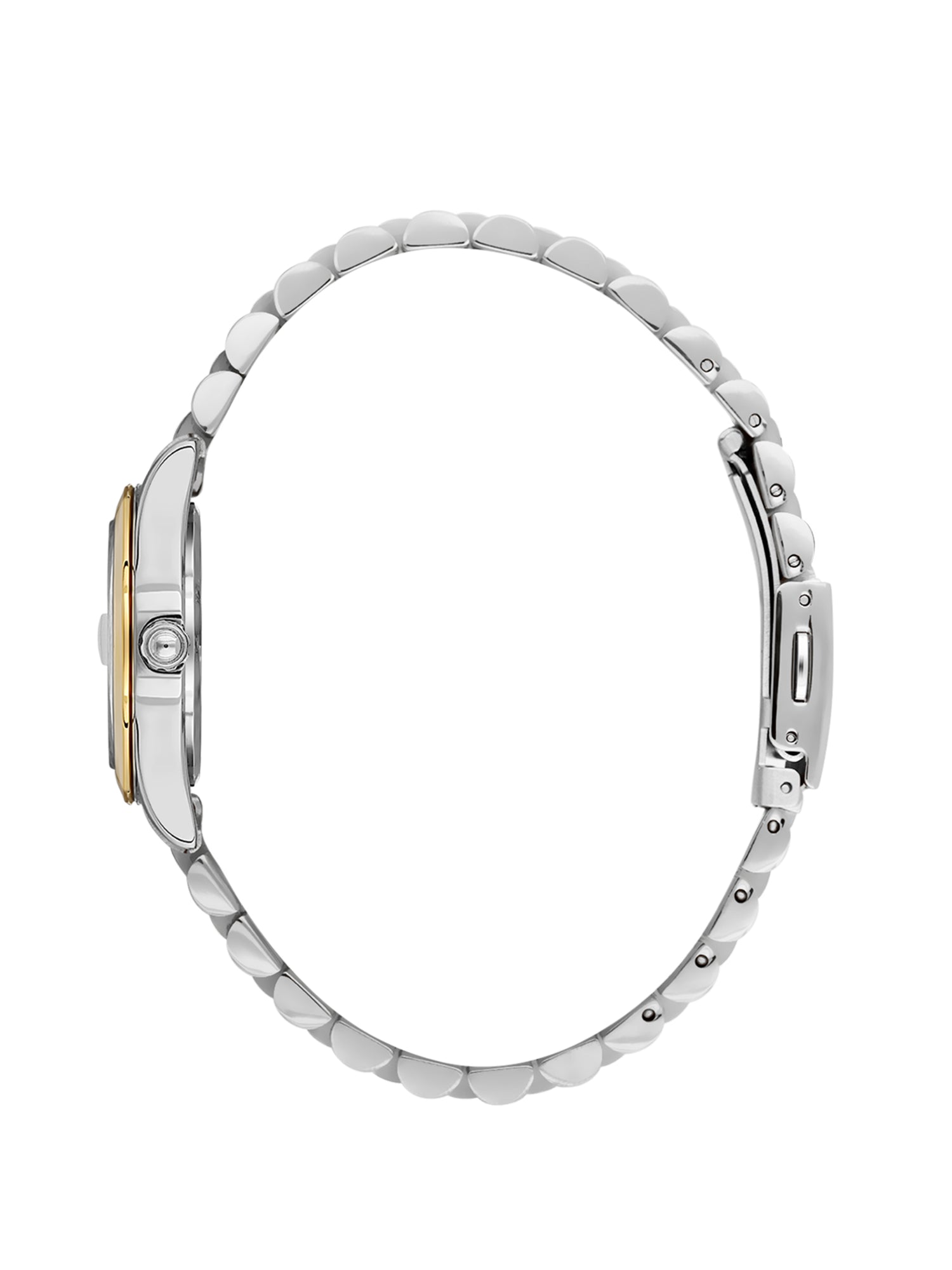 Daniel Klein Analog Dark Green Round Dial Silver and Gold Case Silver and Gold Strap Quartz Water-Resistant Wrist Watch for Women Girls, Ladies DK.6.14183-4