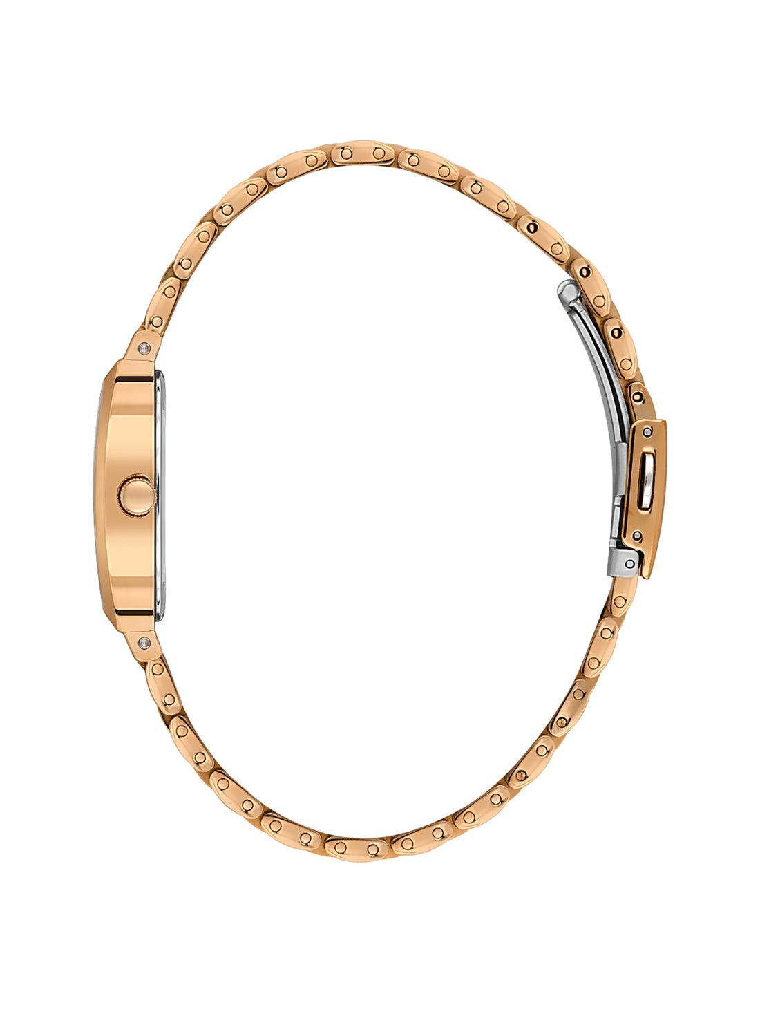 Daniel Klein Analog Silver Round Dial Pink Rose Gold Case Pink Rose Gold Strap Quartz Water-Resistant Wrist Watch for Women Girls, Ladies DK.1.14165-5