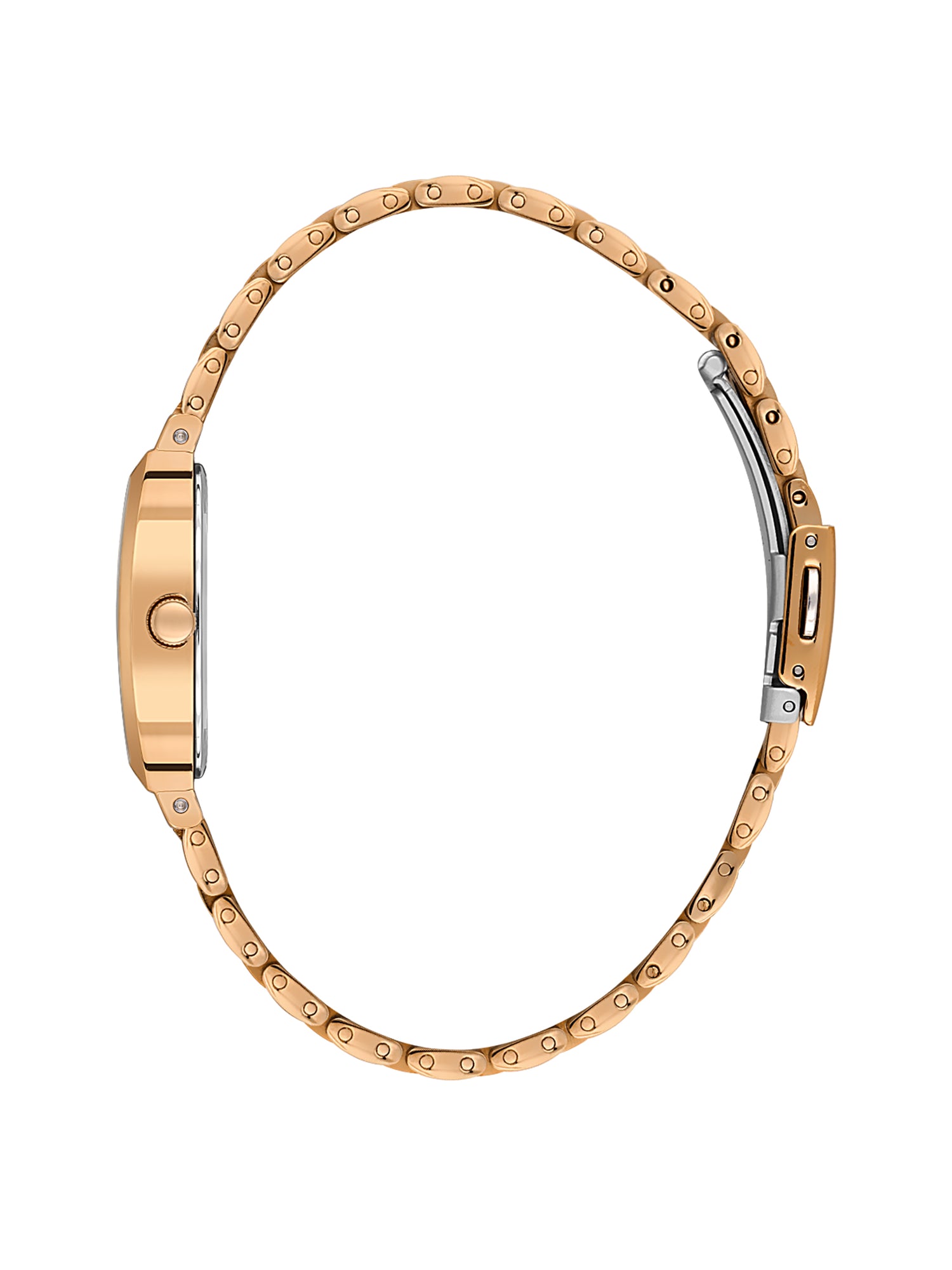 Daniel Klein Analog Silver Round Dial Pink Rose Gold Case Pink Rose Gold Strap Quartz Water-Resistant Wrist Watch for Women Girls, Ladies DK.1.14165-5