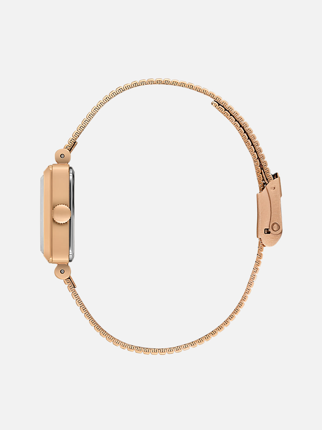 Daniel Klein Analog D.Brown Round Dial Pink Rose Gold Case Pink Rose Gold Strap Quartz Water-Resistant Wrist Watch for Women Girls, Ladies DK.1.14179-7