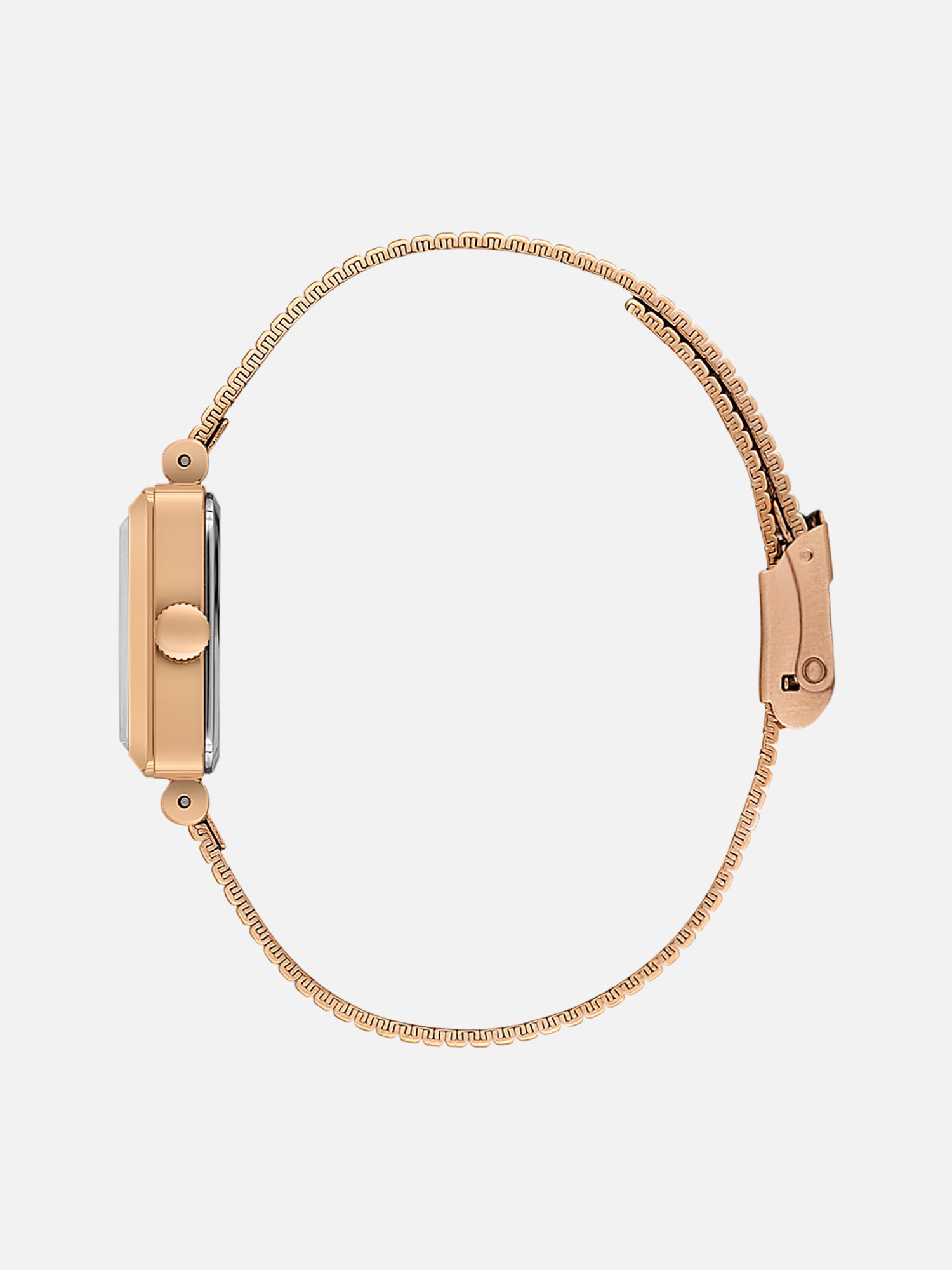 Daniel Klein Analog D.Brown Round Dial Pink Rose Gold Case Pink Rose Gold Strap Quartz Water-Resistant Wrist Watch for Women Girls, Ladies DK.1.14179-7
