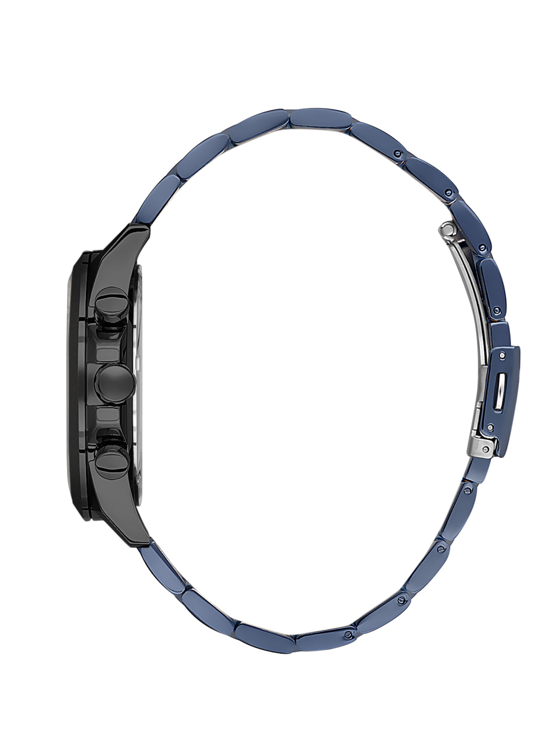 Daniel Klein Analog Blue Round Dial Black Case Blue Strap Quartz Water-Resistant Wrist Watch for Men Boys DK.1.14245-4