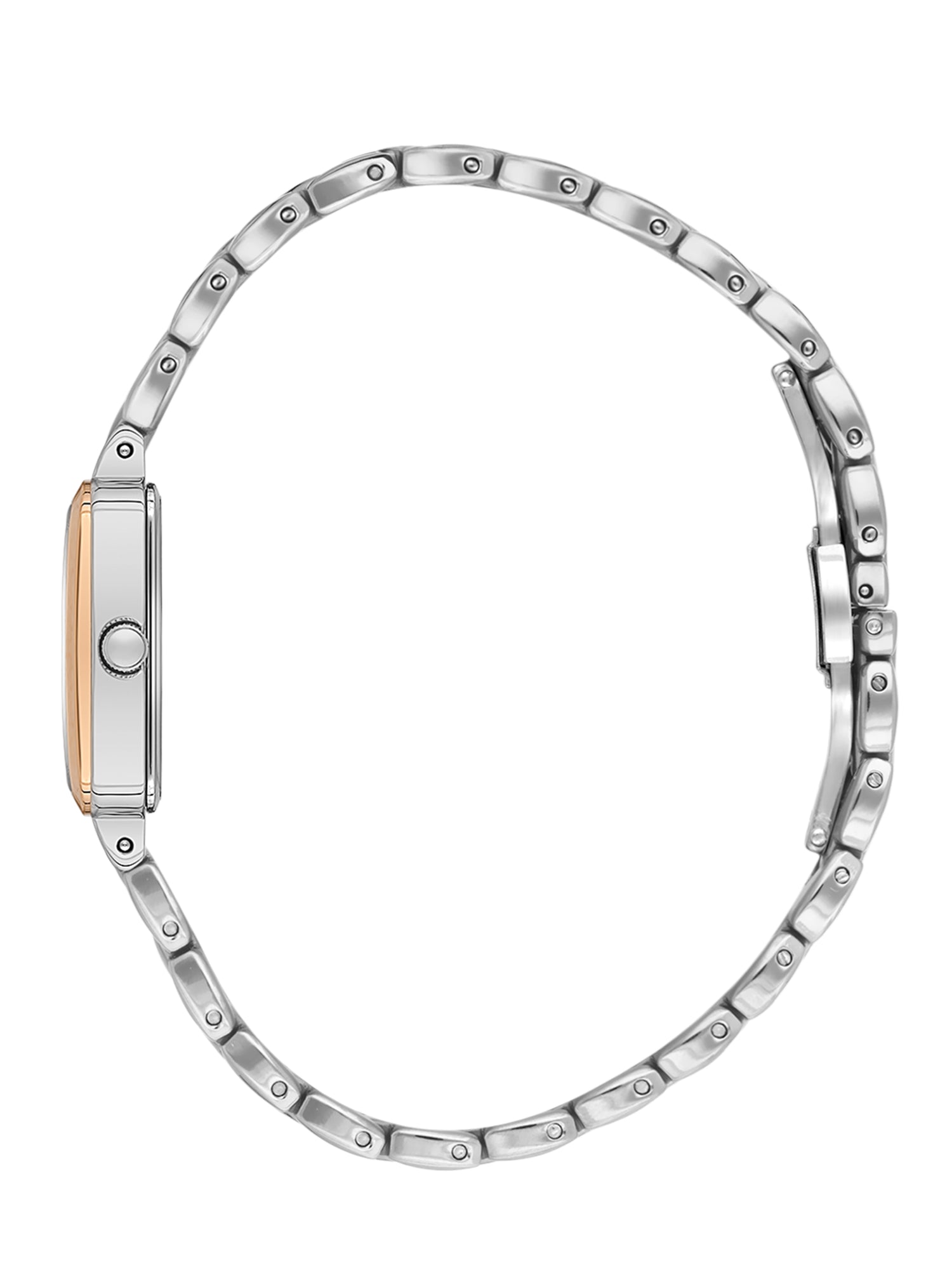 Daniel Klein Analog Silver Round Dial Silver and Rose Gold Case Silver and Rose Gold Strap Quartz Water-Resistant Wrist Watch for Women Girls, Ladies DK.1.14158-6