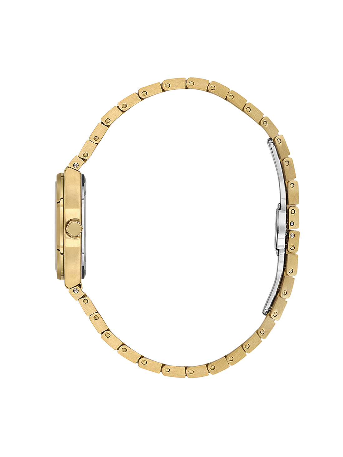Daniel Klein Analog Silver Round Dial Gold Case Gold Strap Quartz Water-Resistant Wrist Watch for Women Girls, Ladies DK.1.14177-4