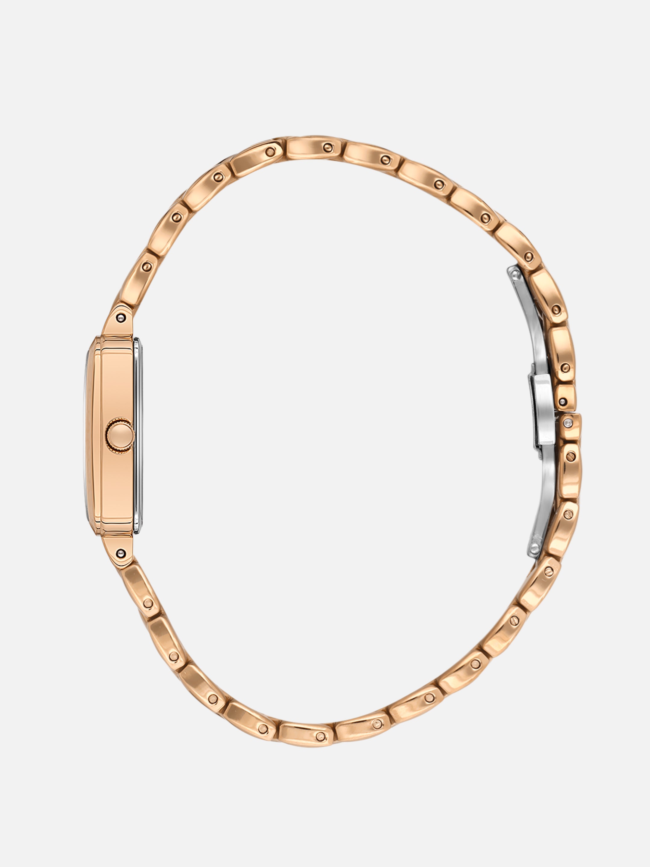 Daniel Klein Analog L.R.Gold Round Dial Pink Rose Gold Case Pink Rose Gold Strap Quartz Water-Resistant Wrist Watch for Women Girls, Ladies DK.1.14158-5