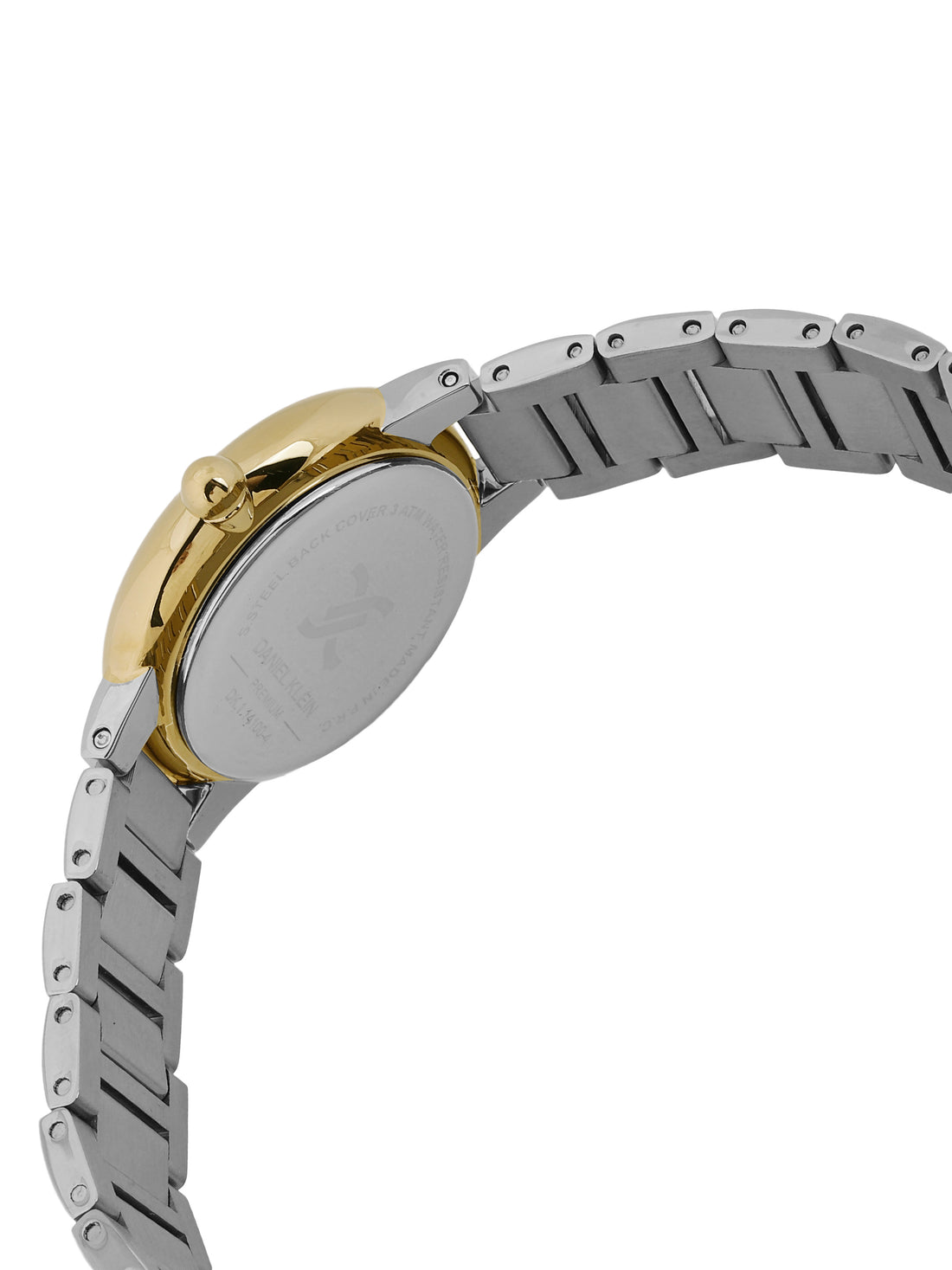 Daniel Klein Silver Dial Silver–Gold Strap Women’s Analog Watch DK.1.14100-5