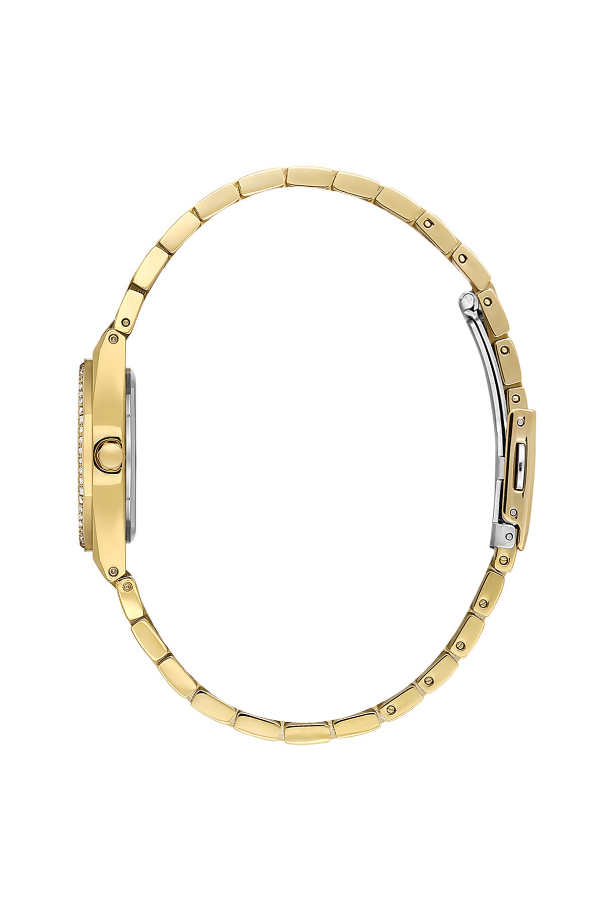 Daniel Klein Silver Dial Gold Strap Women’s Analog Watch DK.1.14099-3