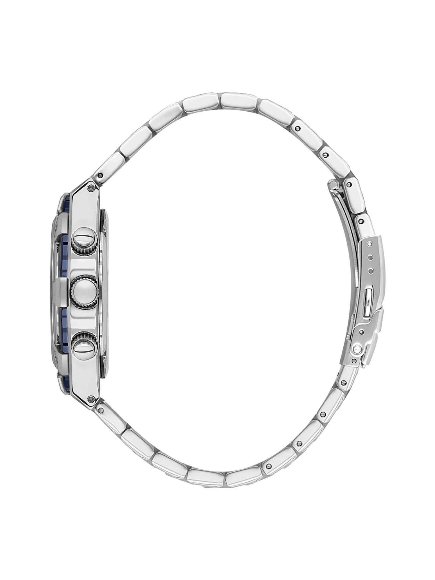 Daniel Klein Analog Blue Round Dial Silver/Blue Case Silver Strap Quartz Water-Resistant Wrist Watch for Men Boys DK.1.14242-2