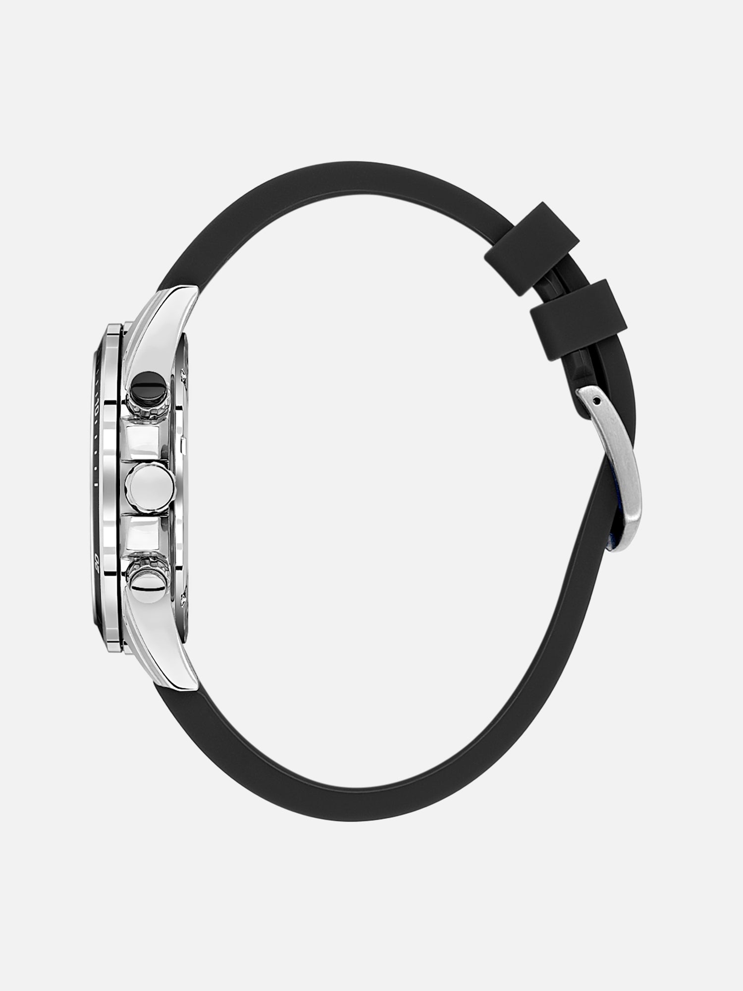 Daniel Klein Analog Black Round Dial Silver Case Black Strap Quartz Water-Resistant Wrist Watch for Men Boys DK.1.14246-2