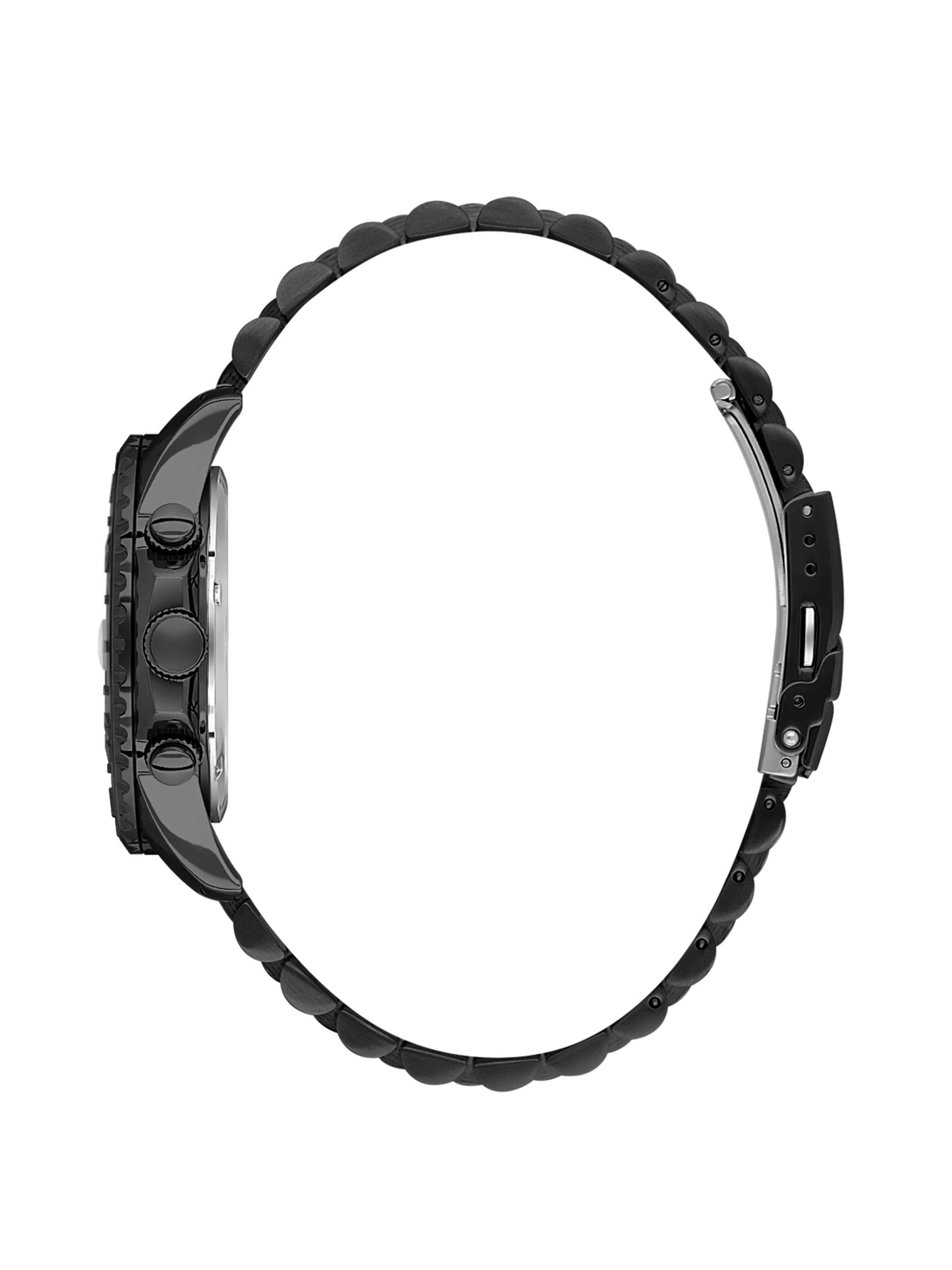 Daniel Klein Analog Black Round Dial Black Case Black Strap Quartz Water-Resistant Wrist Watch for Men Boys DK.1.14243-5