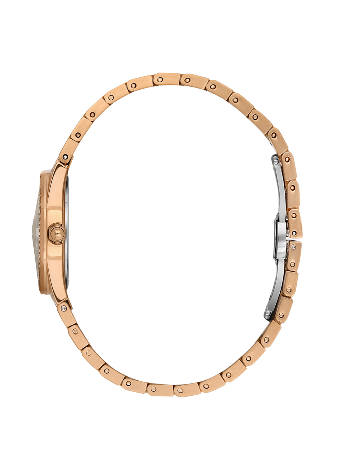 Daniel Klein Analog L.R.Gold Round Dial Pink Rose Gold Case Pink Rose Gold Strap Quartz Water-Resistant Wrist Watch for Women Girls, Ladies DK.1.14162-6