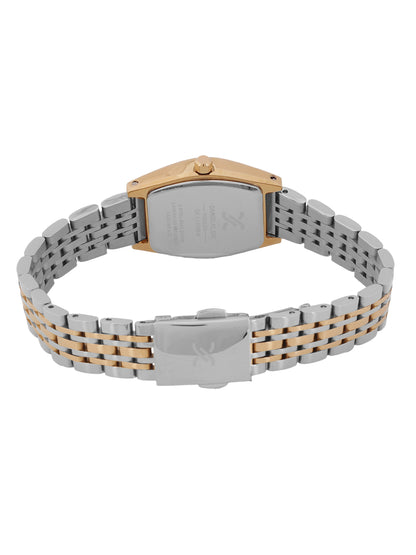 Daniel Klein Silver Dial Silver–Rose Gold Strap Women’s Analog Watch DK.1.14106-6
