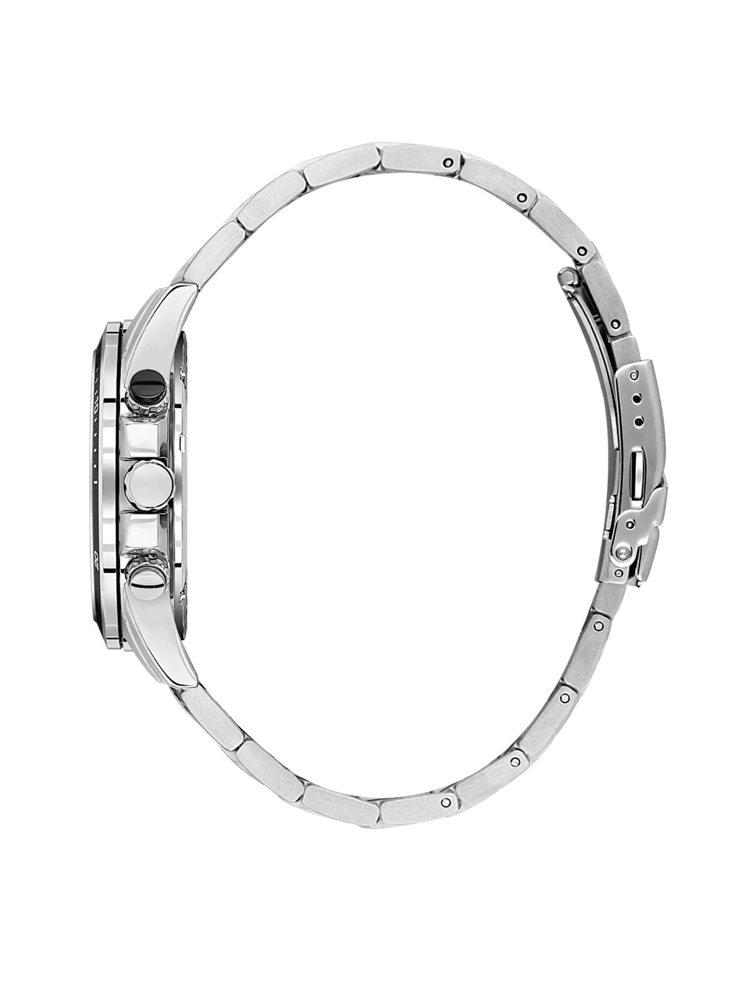 Daniel Klein Analog Black Round Dial Silver Case Silver Strap Quartz Water-Resistant Wrist Watch for Men Boys DK.1.14247-2