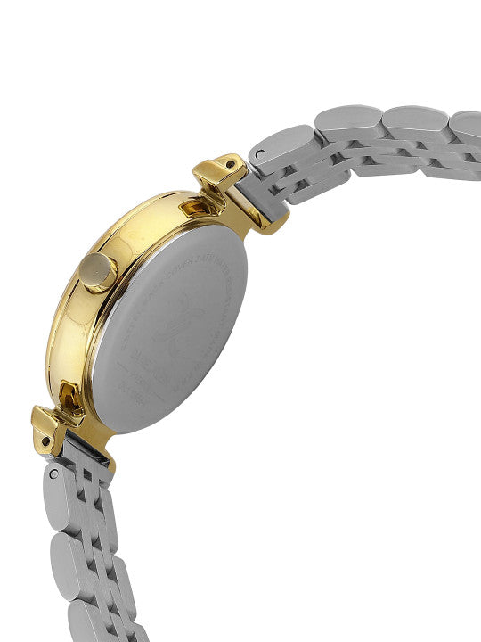 Daniel Klein Women Embellished Dial &amp; Stainless Steel Straps Analogue Watch DK.1.13958-4