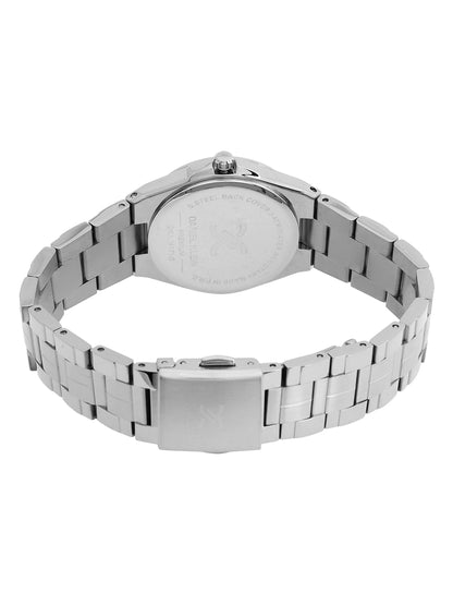 Daniel Klein Analog Green Round Dial Silver Case Silver Strap Quartz Water-Resistant Wrist Watch for Women Girls, Ladies DK.1.14171-2