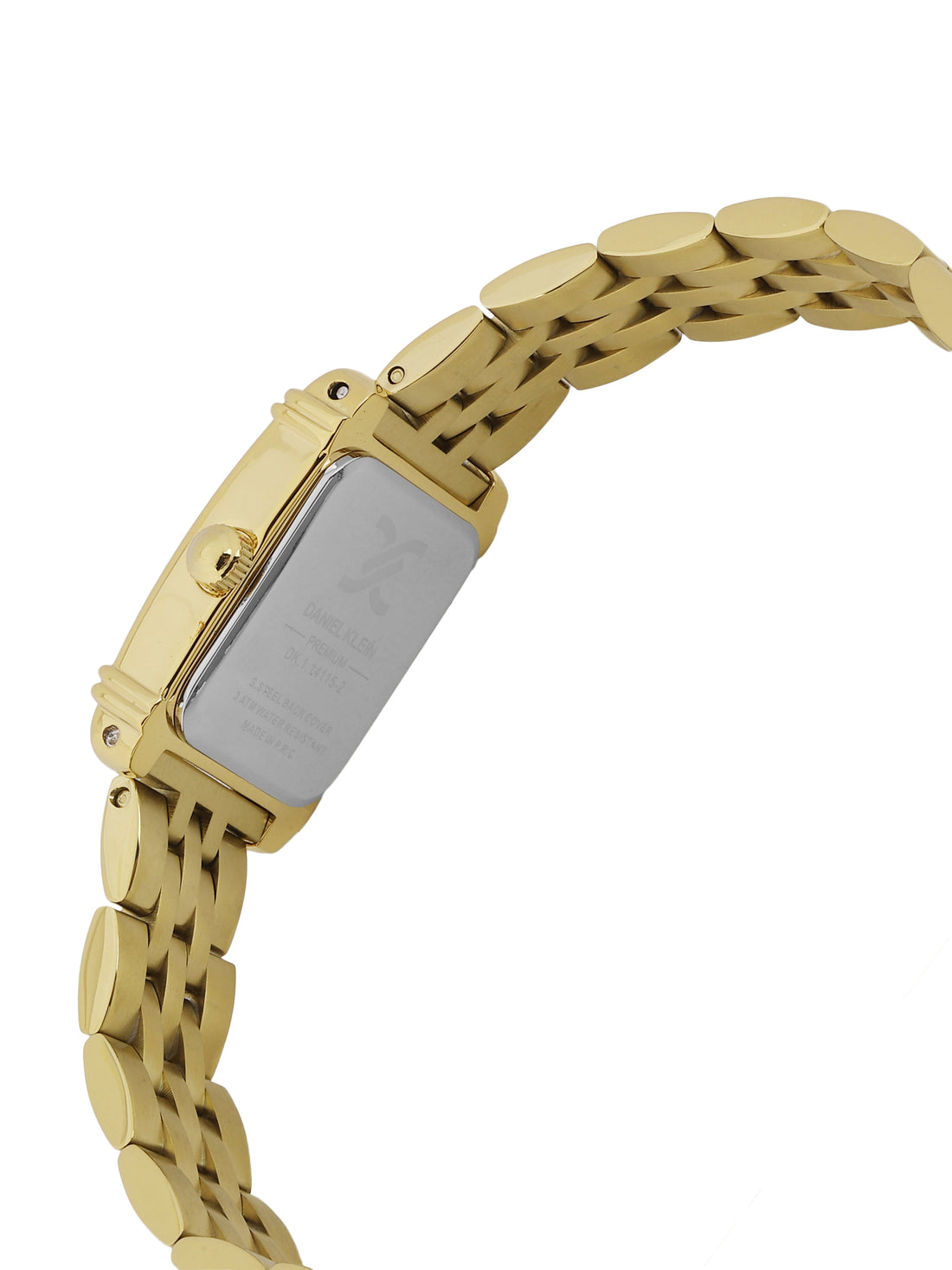 Daniel Klein Silver Dial Gold Strap Women’s Analog Watch DK.1.14115-2