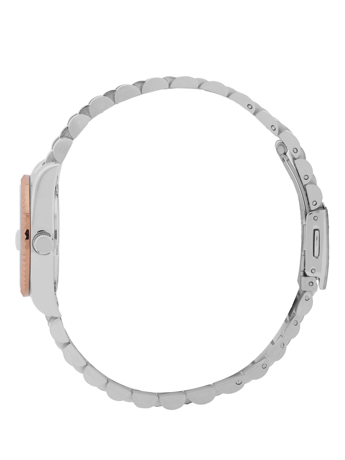 Daniel klein Premium Lady IPS/IP Pink R.Gold Red Sunray Dial Stone Stainless Steel Watch DK.1.13924-6