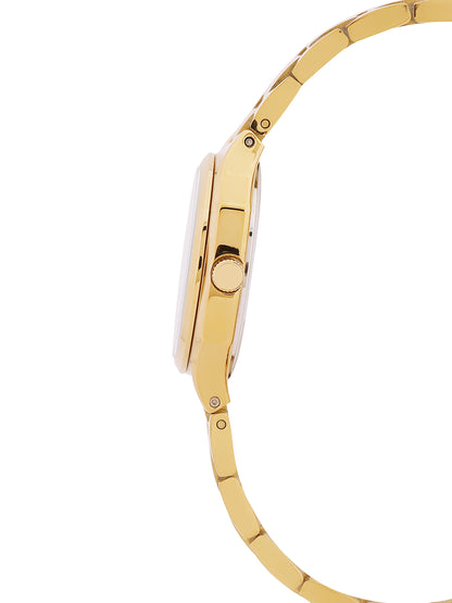 Daniel klein Premium Lady IPG Silver Sunray Dial Stone Stainless Steel Watch DK.1.13916-3