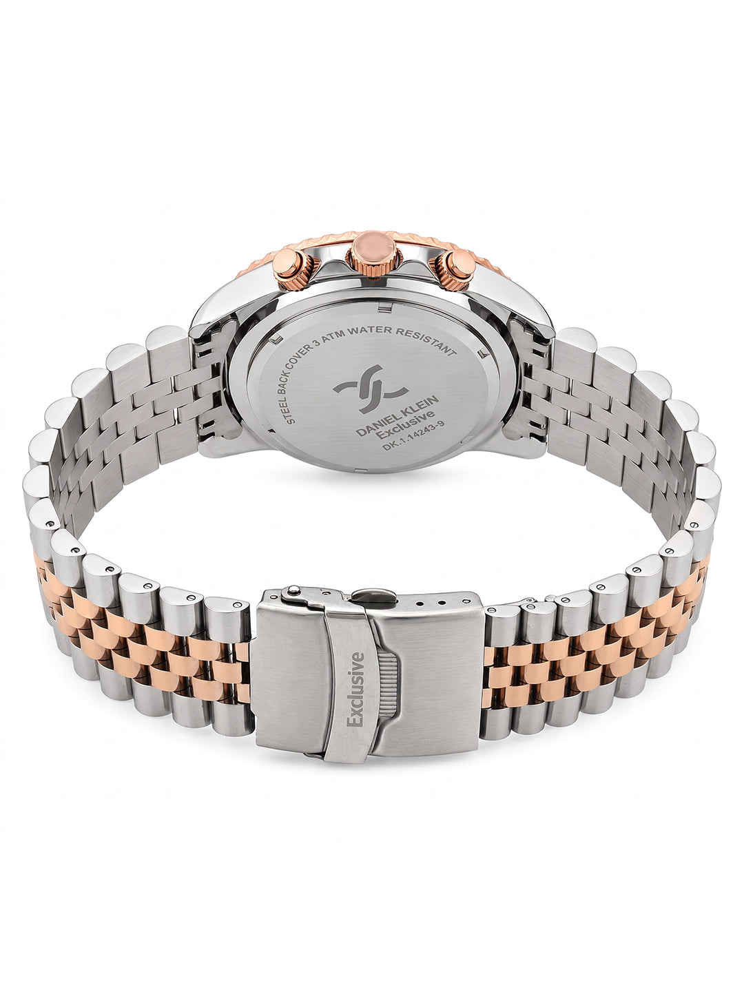 Daniel Klein Men Multifunction Stainless Steel Watch DK.1.14243