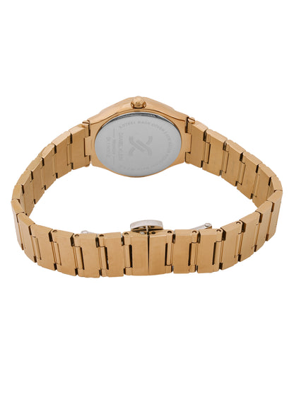 Daniel Klein Silver Dial Pink Rose Gold Strap Women’s Analog Watch DK.1.14101-5