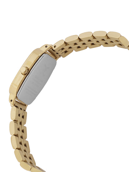 Daniel Klein Silver Dial Gold Strap Women’s Analog Watch DK.1.14127-3