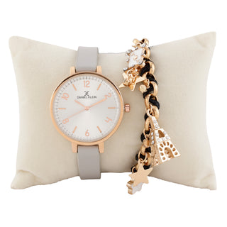 Daniel Klein Silver  Dial Analog Gift Set Watch with Bracelet For Women (Pack of 2)