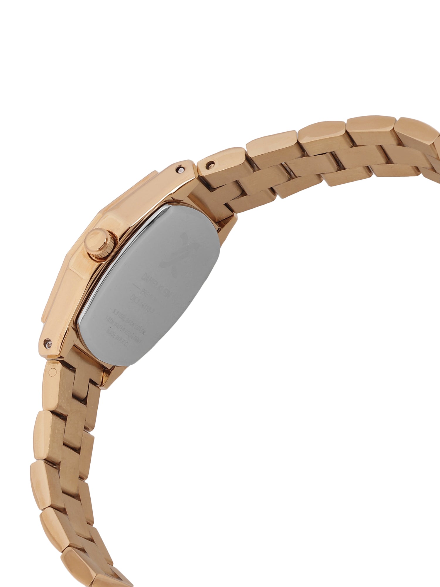 Daniel Klein Dark Green Dial Pink Rose Gold Strap Women’s Analog Watch DK.1.14113-5