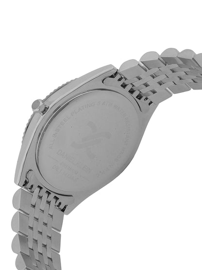 Daniel Klein Gun Black Dial Silver Strap Men’s Analog Watch DK.1.14139-2