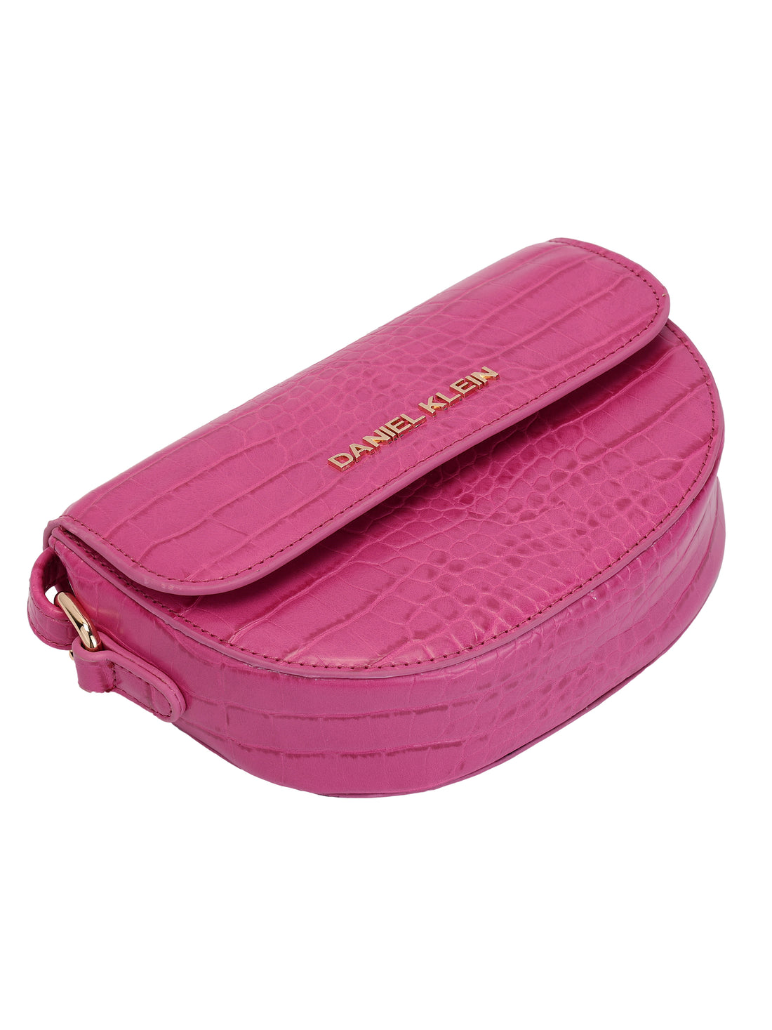 Daniel Klein Exclusive Snake Skin Pattern Women Cross-Body Sling - Pink