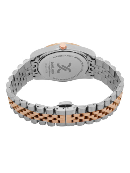&quot;Daniel Klein Women’s Rose &amp; Silver Bracelet Watch – Teal Blue Dial, Premium Design &quot;