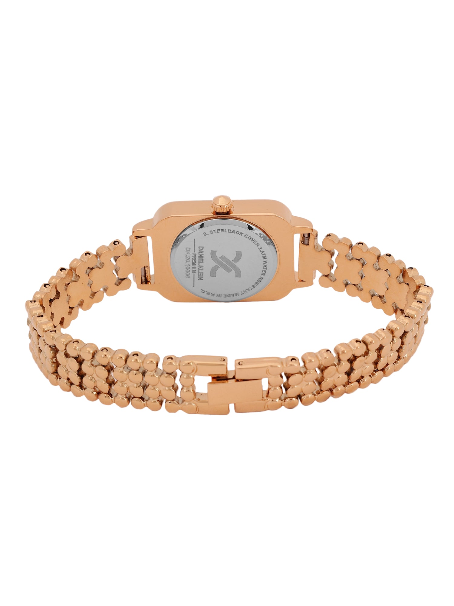 &quot;Daniel Klein Women’s Rose Gold Bracelet Watch – Elegant Silver Dial, Premium Style &quot;