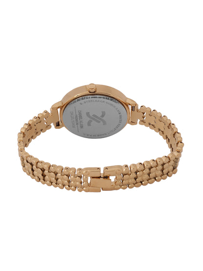 &quot;Daniel Klein Women’s Gold Bracelet Watch – Elegant Silver Dial, Premium Design &quot;