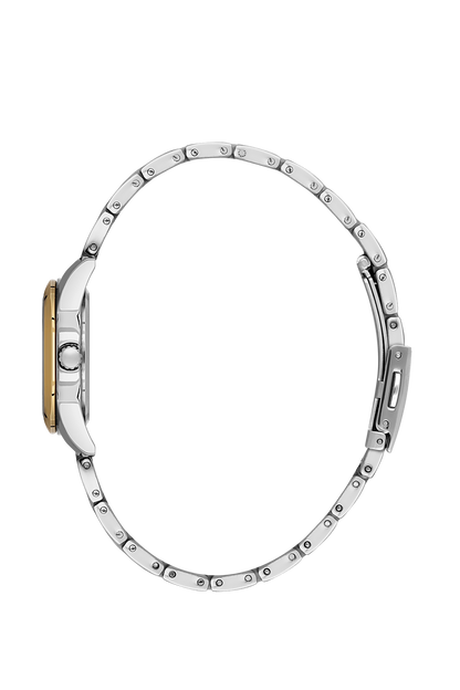 Daniel klein Premium Lady Dark Green Mother of Pearl Gold-Silver Watch DK.1.13929-5