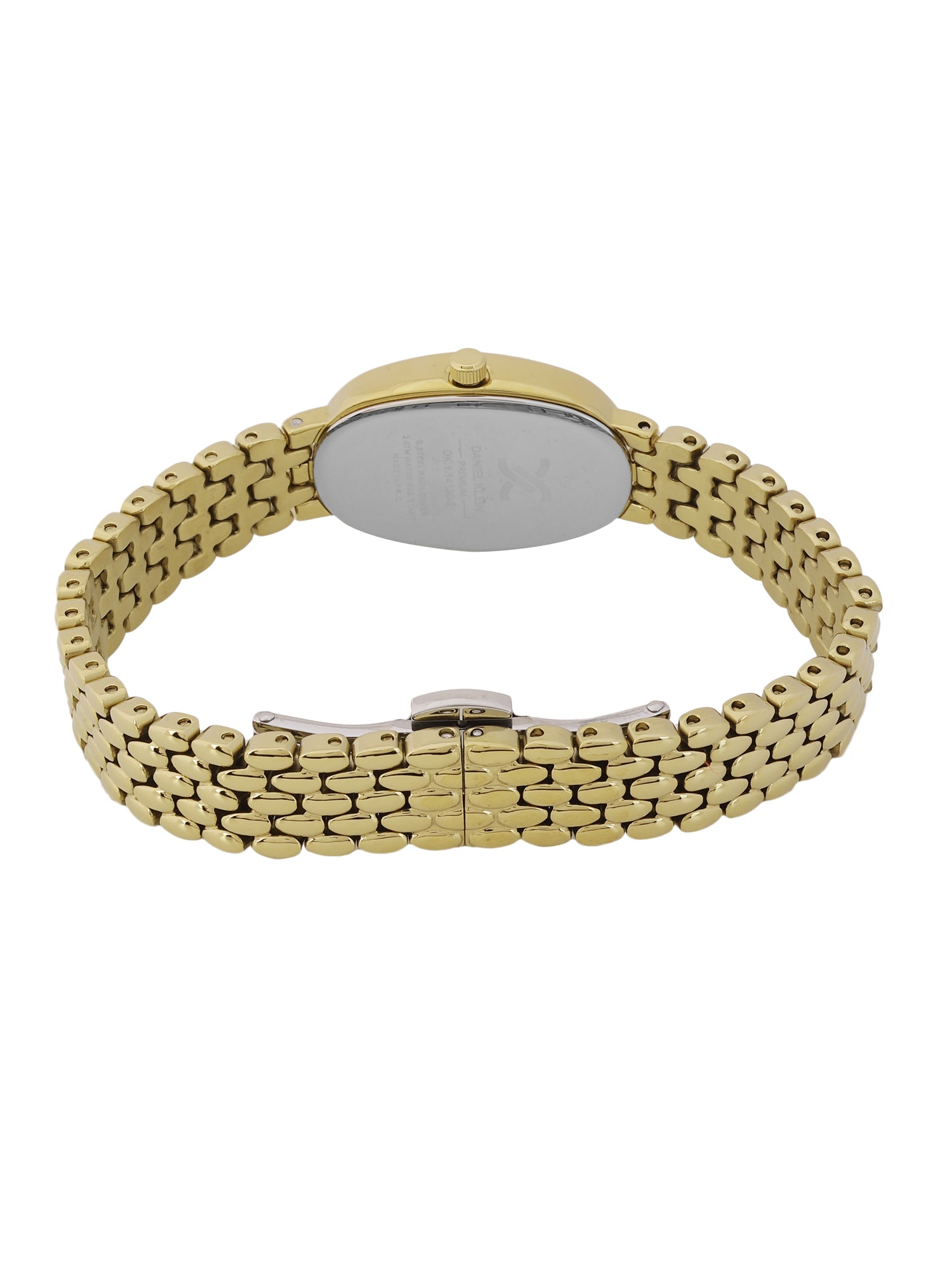 Daniel Klein Light Champagne Dial Gold-Tone Women’s Analog Watch DK.1.14130-2