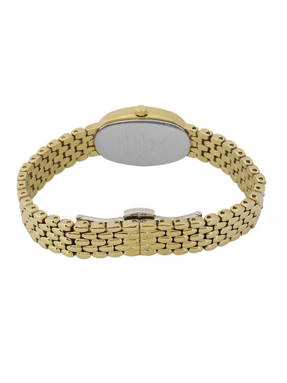 Daniel Klein Light Champagne Dial Gold-Tone Women’s Analog Watch DK.1.14130-2