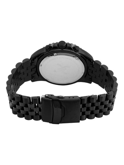 Daniel Klein Analog Black Round Dial Black Case Black Strap Quartz Water-Resistant Wrist Watch for Men Boys DK.1.14243-5