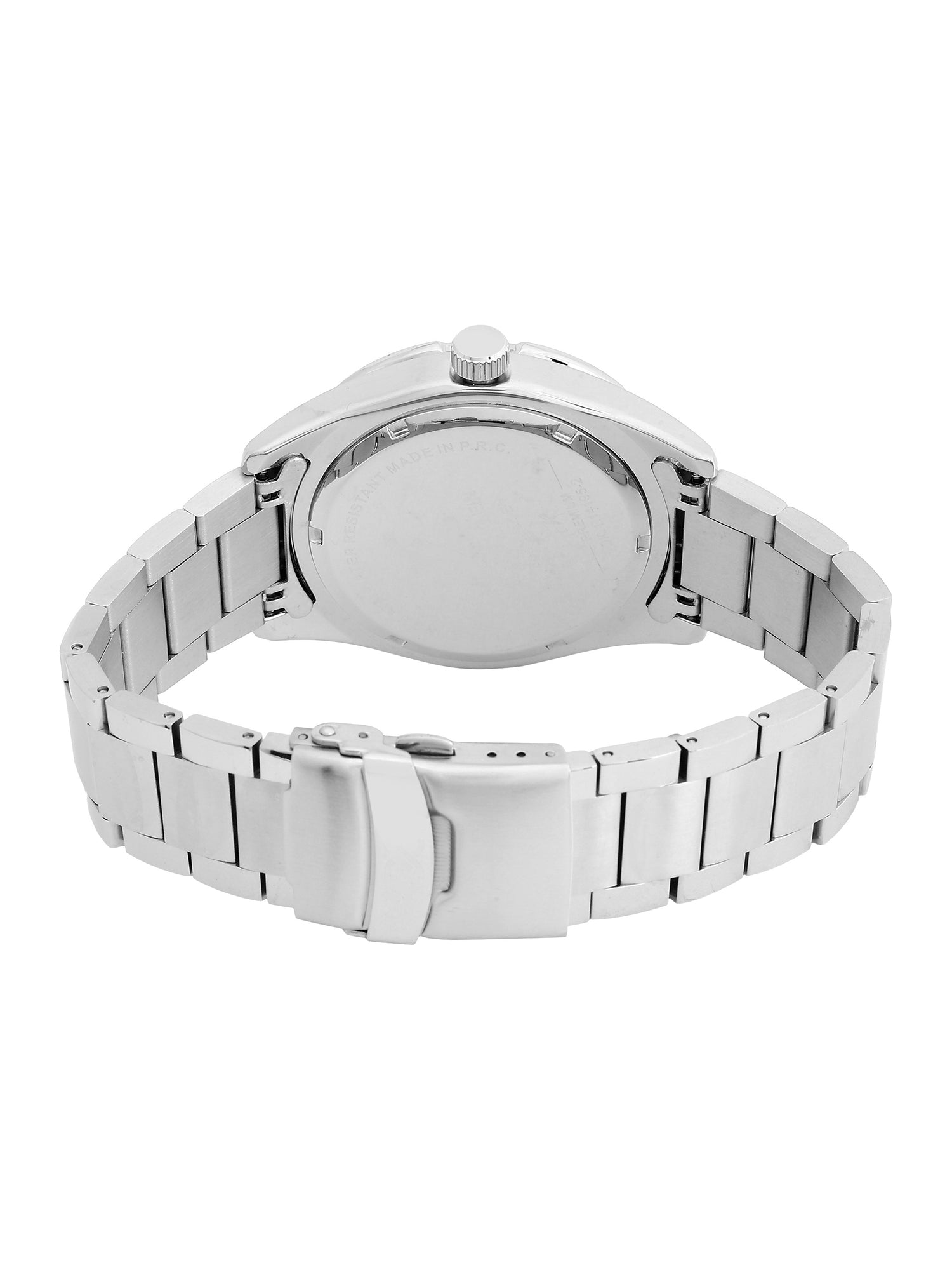 Daniel Klein Analog Blue Round Dial Silver Case Silver Strap Quartz Water-Resistant Wrist Watch for Men Boys DK.1.14195-2